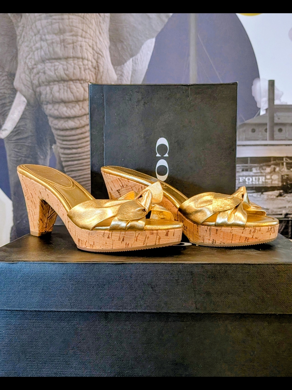 Coach Y2K Karen Leather Platform Sandals - Picture 4 of 6